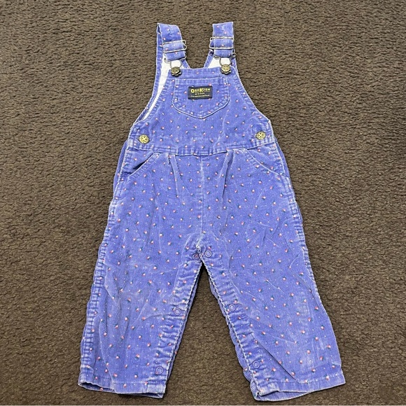 Vintage OshKosh B’Gosh Corduroy Floral Overalls - Picture 4 of 7